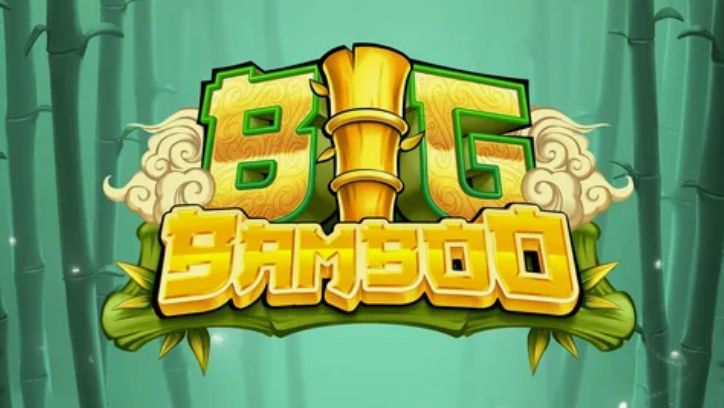 Яркая заставка слота Big Bamboo с пандой и бамбуковым лесом