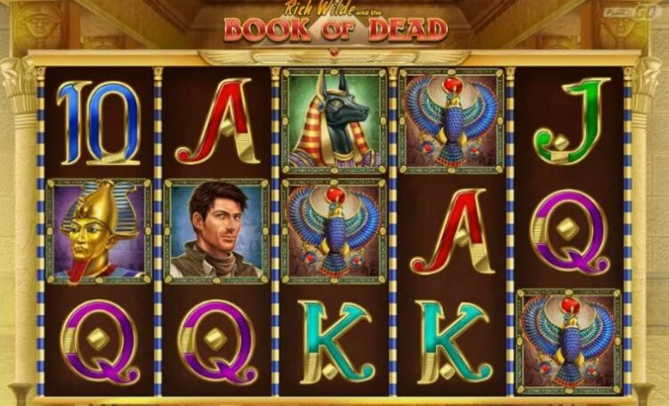 Book of Dead от Play’n GO с полем 5×3, символом книги, Rich Wilde и египетскими символами