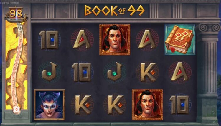 Игровое поле слота Book of 99 от Relax Gaming