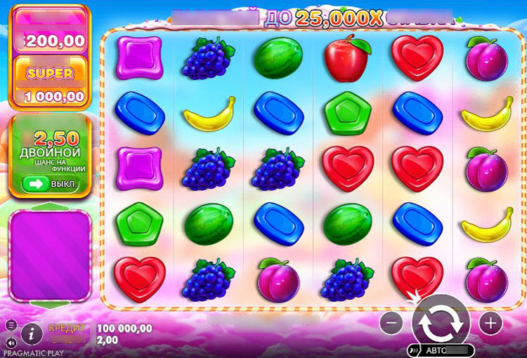 Интерфейс и игровой процесс Sweet Bonanza на компьютере